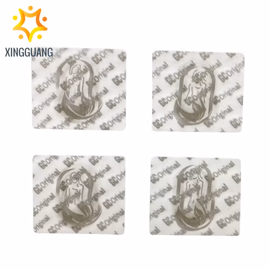 Custom Adhesive 3D Nano Micro Optic Label Sticker Transparent Hologram Anti Fake Lenticular Sticker Sheet for Brand Packaging