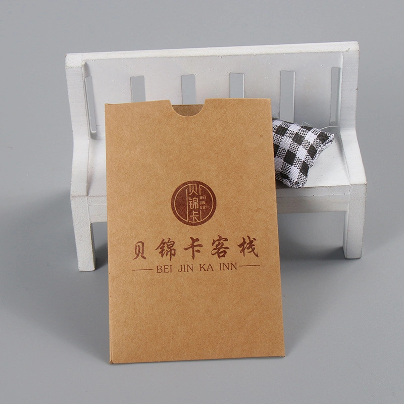 Hotel & Motel Key Card Packaging Envelopes/Sleeve Paper Cards with Cmyk Printing